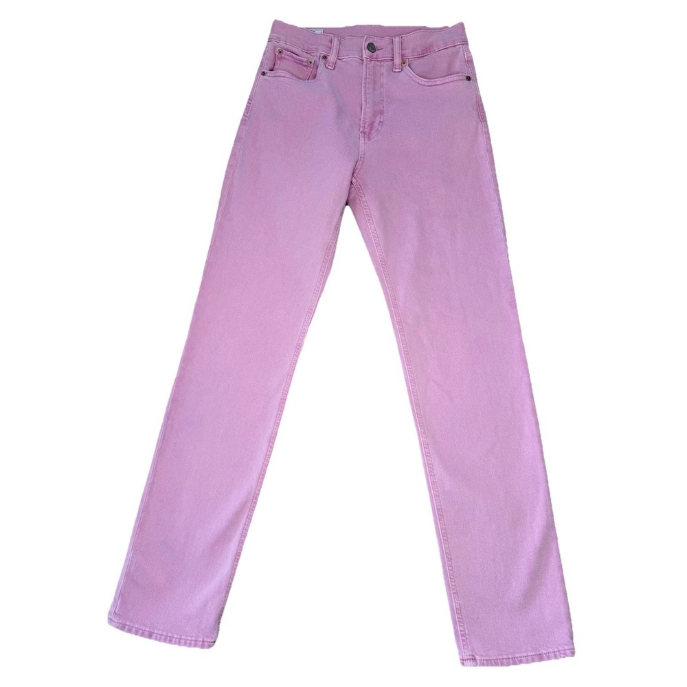 GAP Jeans Women 27 High Rise Straight Pink Y2K Denim Casual Pastel Size 4